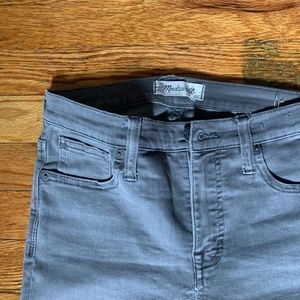 Madewell Grey High Rise Skinny Jeans